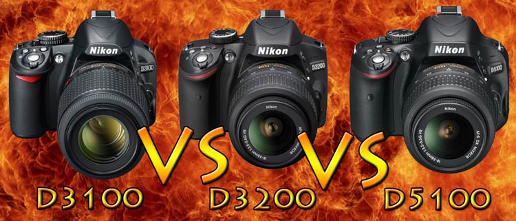 Что выбрать? Nikon D3100, D3200 или D5100 d3100 или d3200, d5100 или d3200