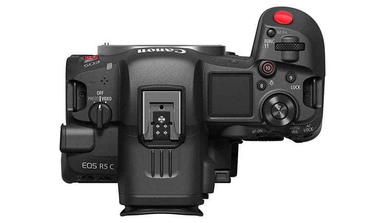 canon r5c сверху