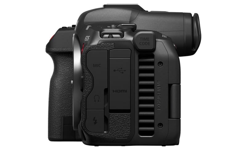 canon r5c сбоку