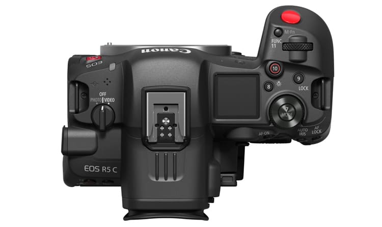 canon r5c сверху