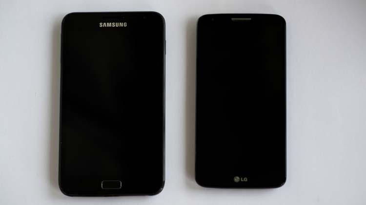 lg g2 и galaxy note