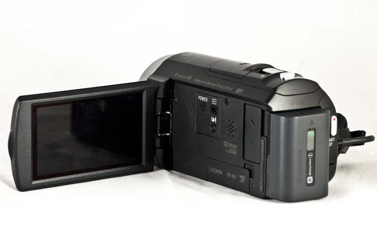 видеокамера sony cx530e сзади