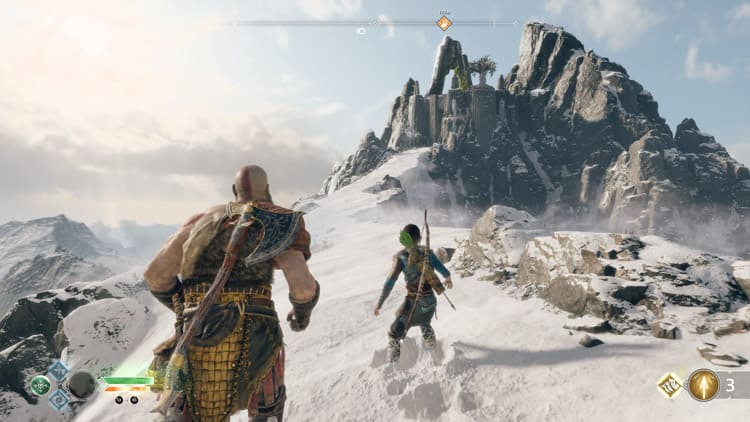 Гора, на которую забирается Кратос god of war гора