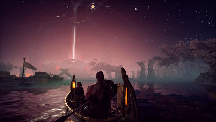 Розовое небо в God of War god of war розовое небо