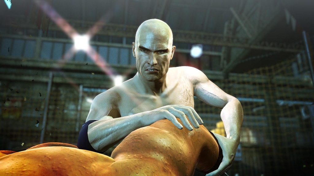 Хитман проводит болевой прием на ринге hitman болевой прием