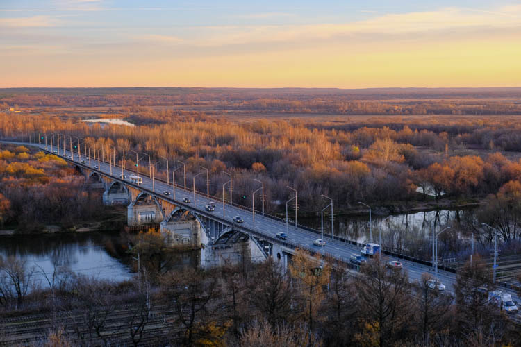 Вид с обзорной площадки города Владимира