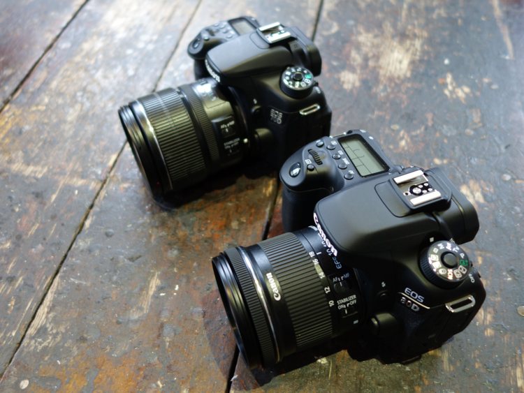 Две зеркальные камеры Canon EOS 80D с объективами