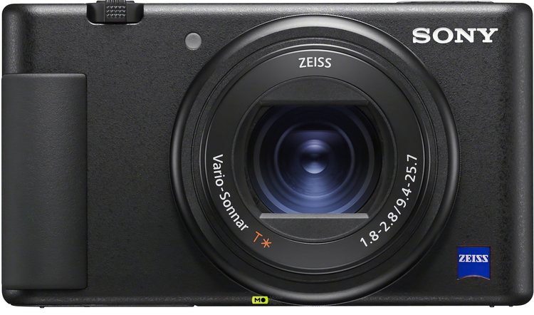 Компактная камера Sony ZV-1 на белом фоне