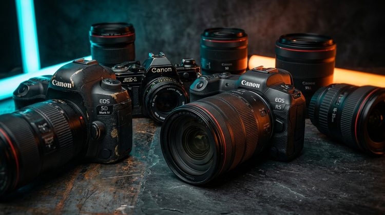 Зеркальные и беззеркальные фотоаппараты Canon с объективами