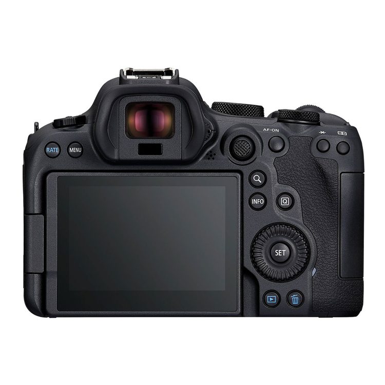 Задняя панель Canon EOS R6 Mark II с джойстиком и диском управления