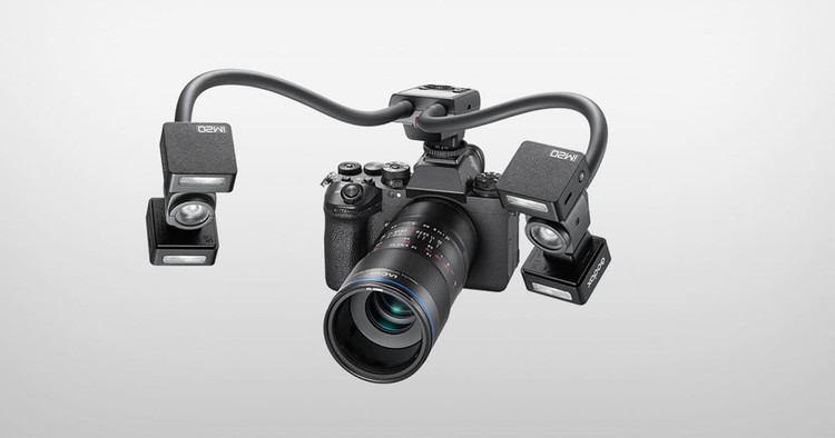 Godox MA2 с двумя гибкими плечами на камере