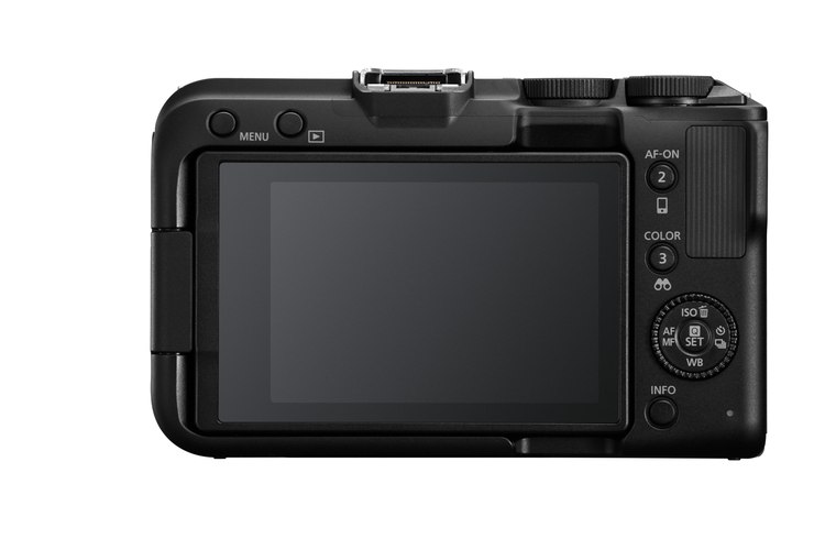 Canon EOS R50 V, вид сзади
