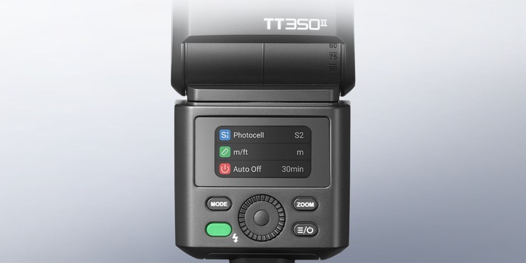 Цветной экран и органы управления Godox TT350II