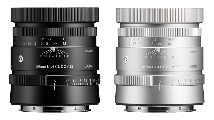 Чёрный и серебристый Sigma 50mm F1.4 CL DG Contemporary